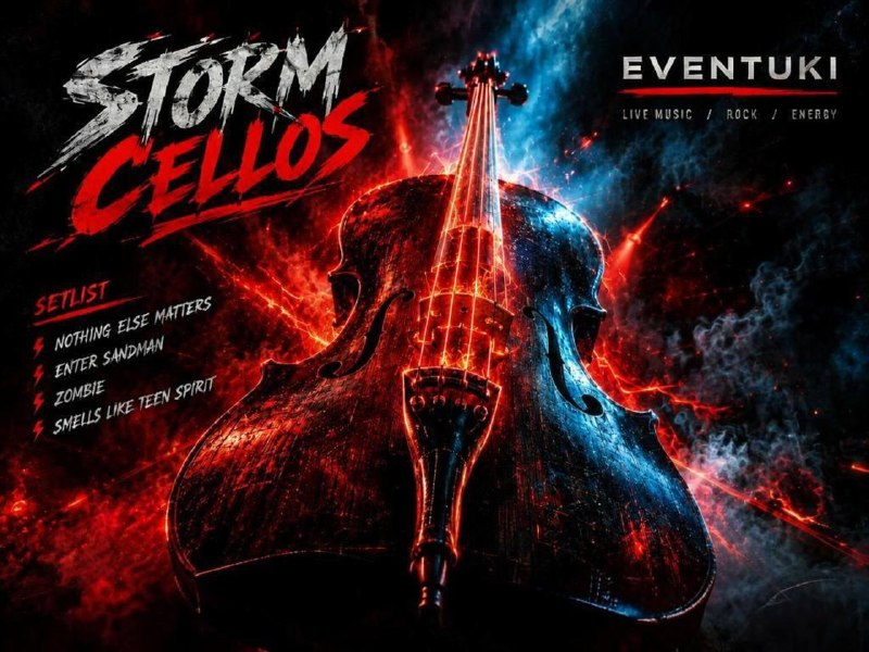 Концерт «Storm cellos: Мировые рок-хиты на виолончелях», 17 окт