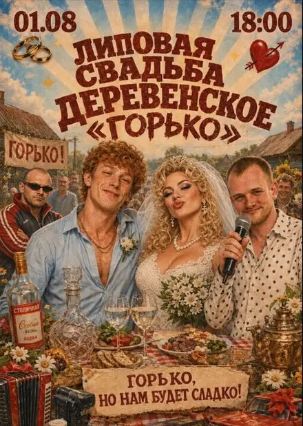 Липовая Деревенская свадьба, 1 авг